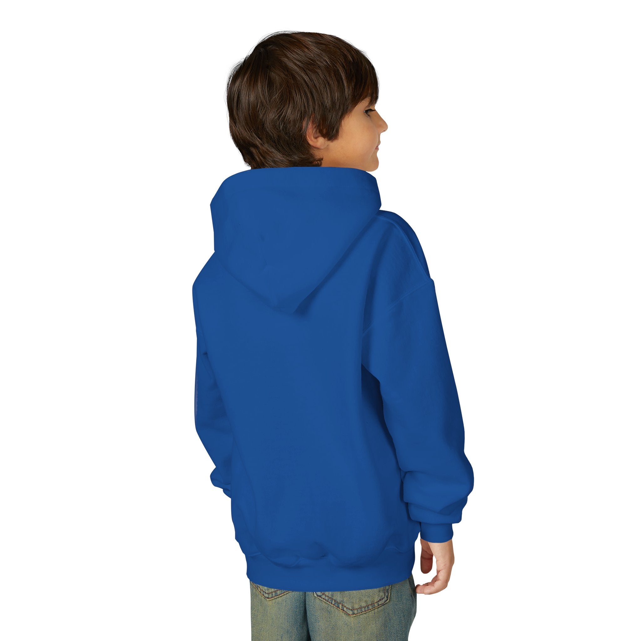 Youth Alien Hoodie – Cute Waving Green Alien Kids Sweatshirt