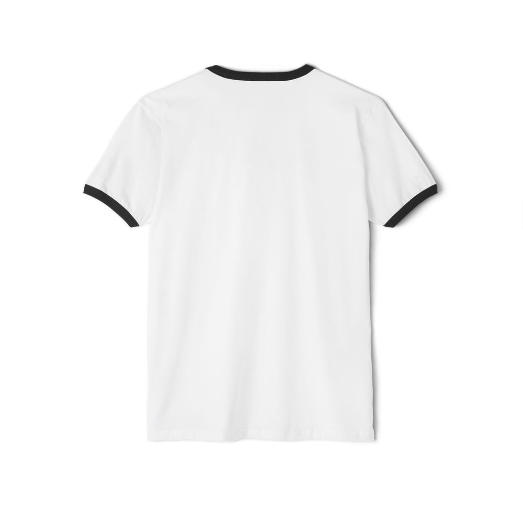 Alien Head Ringer Tee — Retro Green UFO Graphic T-Shirt