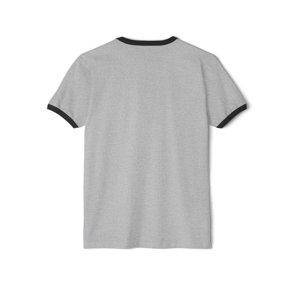 Alien Head Ringer Tee — Retro Green UFO Graphic T-Shirt