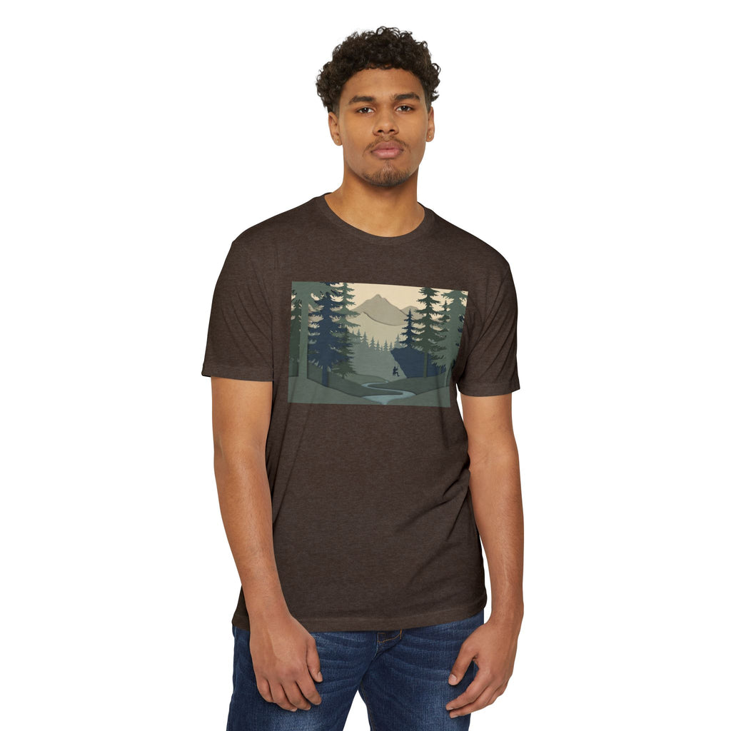 Nature Landscape T-Shirt — Forest Mountain Scenic Tee
