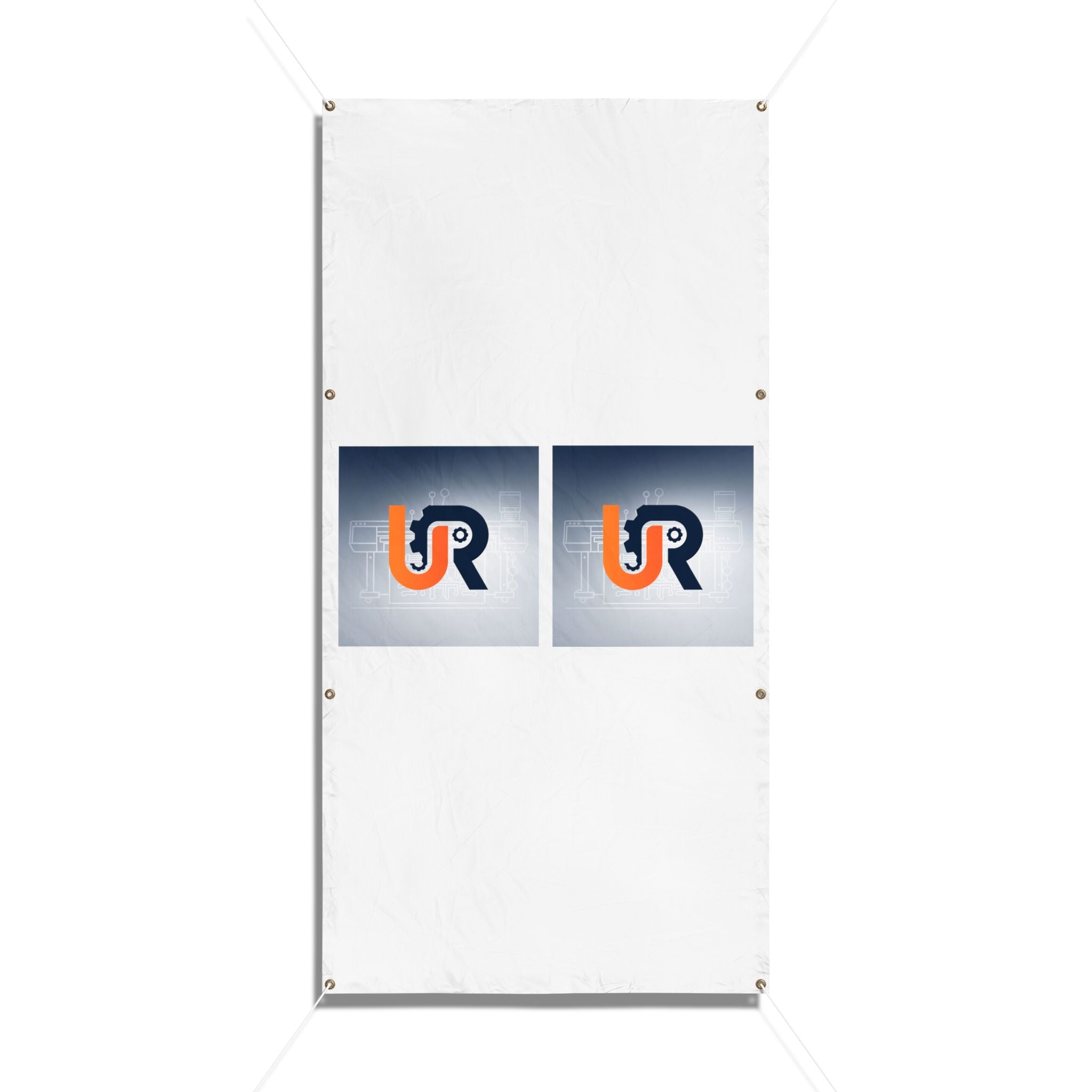 Custom Double-Sided Vinyl Banner with UR Logo — Outdoor Event & Fence Sign