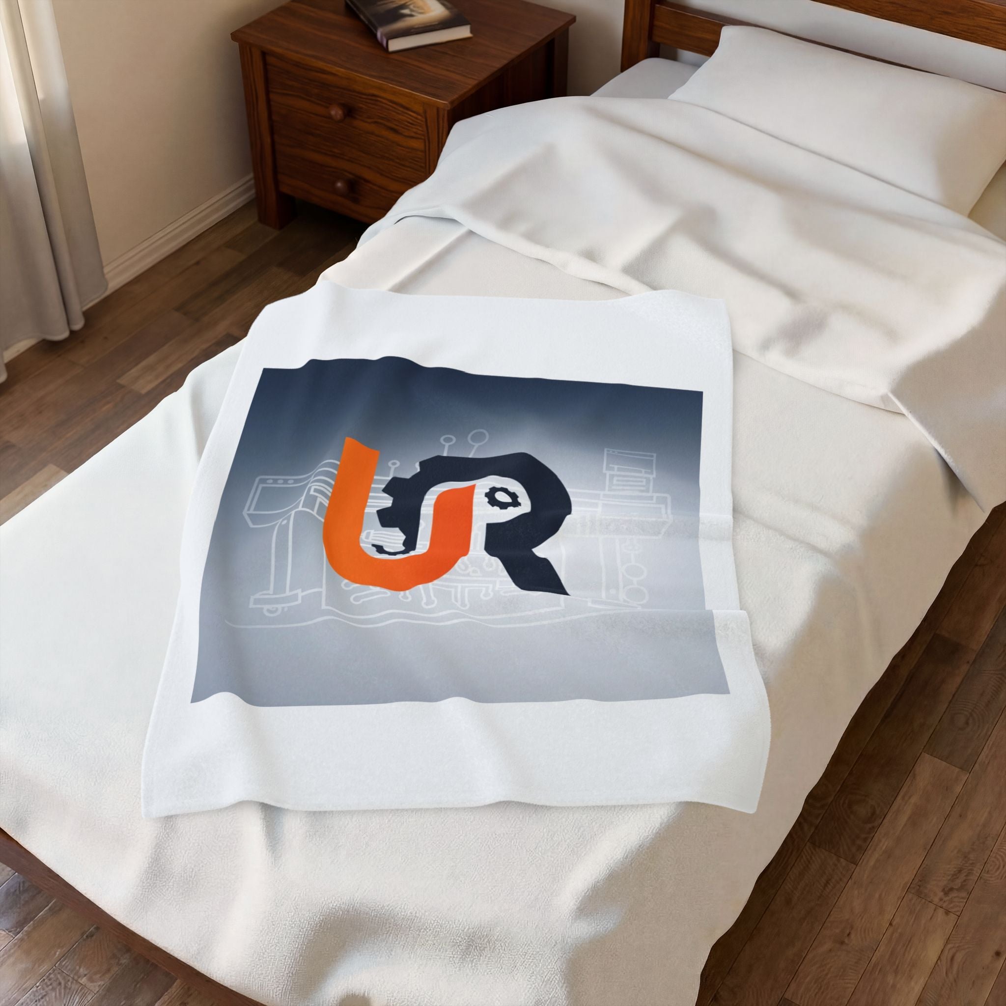 Velveteen Plush Blanket — UR Logo Design