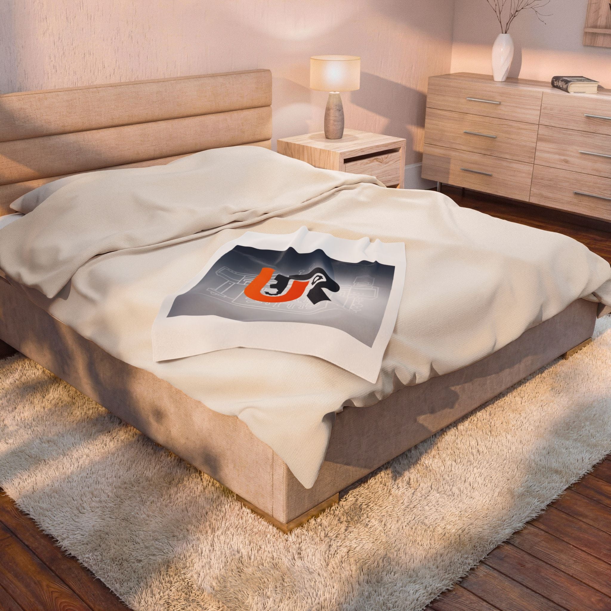 Velveteen Plush Blanket — UR Logo Design