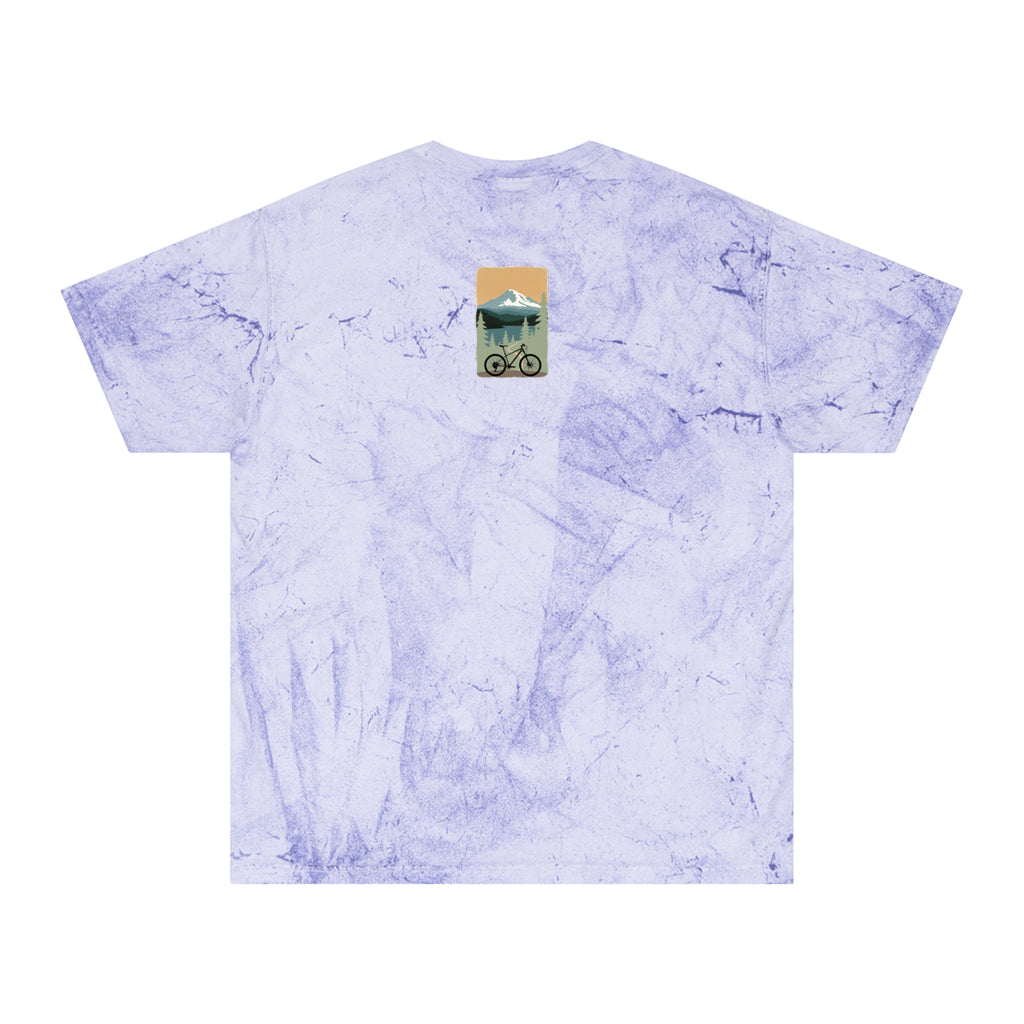 Tie-Dye Retro Mountain T-Shirt — Color Blast Outdoor Vibe