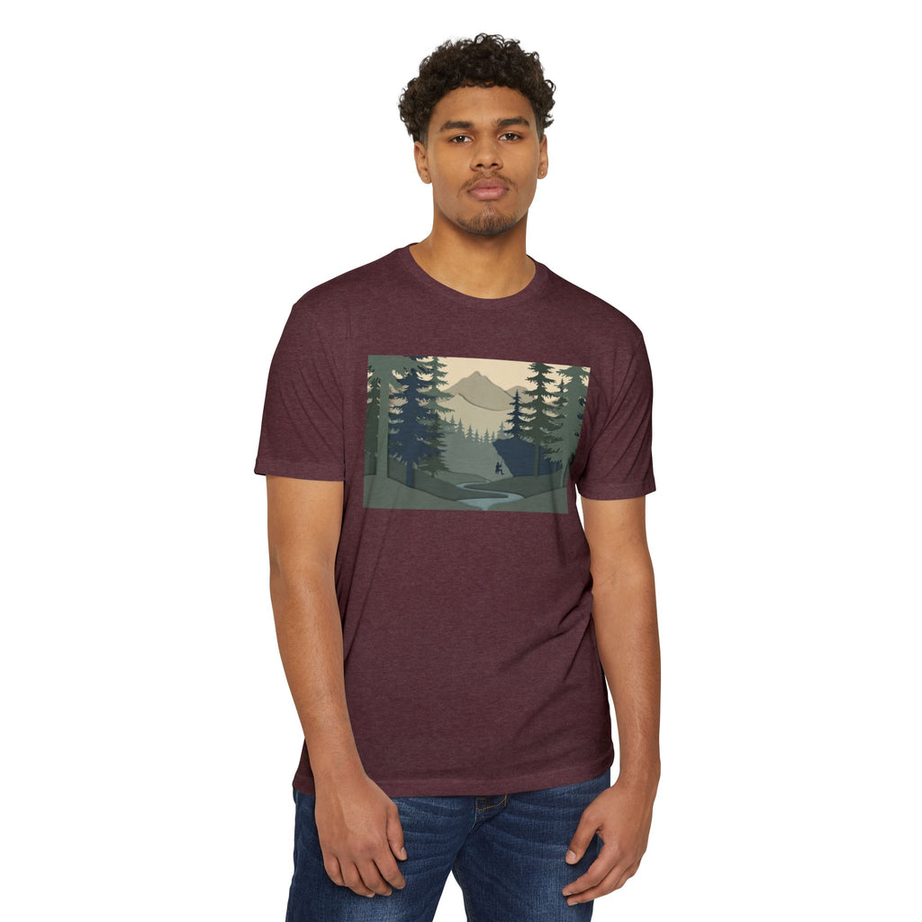 Nature Landscape T-Shirt — Forest Mountain Scenic Tee