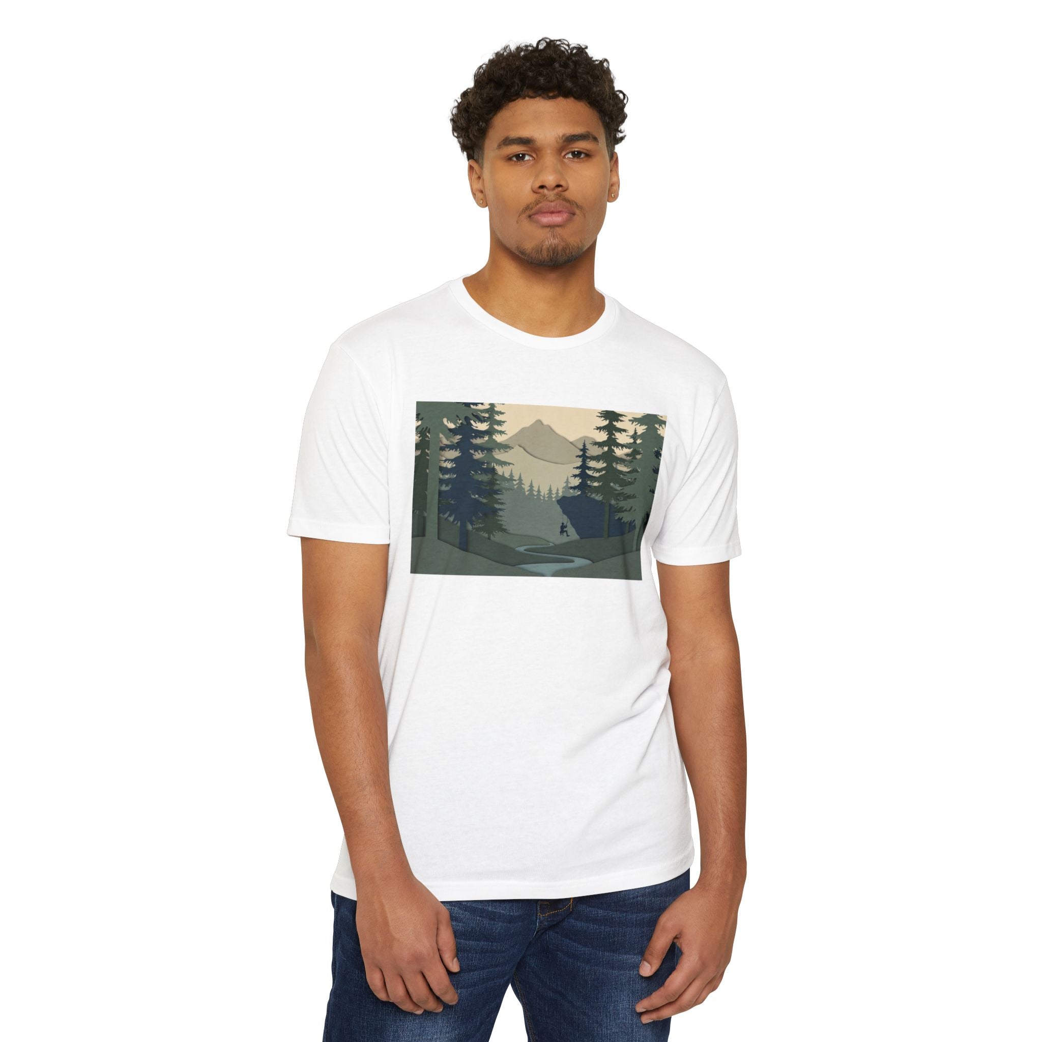 Nature Landscape T-Shirt — Forest Mountain Scenic Tee